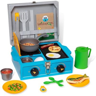 Spin Master Melissa & Doug Let's Explore Set da Gioco Cucinare all’Aperto, Giochi in Legno, Giochi Bambini 3 + Anni, Apprendimento Creativo, Montessori, Gioco di Finzione, Regalo per Bambina e Bambino Spin Master Melissa & Doug Let's Explore Set da Gioco Cucinare all’Aperto, Giochi in Legno, Giochi Bambini 3 + Anni, Apprendimento Creativo, Montessori, Gioco di Finzione, Regalo per Bambina e Bambino
