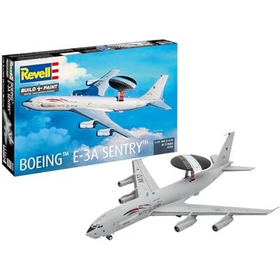 Revell Boeing E-3A Sentry Aircraft 1:144 Kit modellino in plastica non costruito/non verniciato Revell Boeing E-3A Sentry Aircraft 1:144 Kit modellino in plastica non costruito/non verniciato
