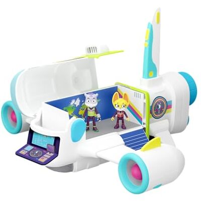 BANDAI Inchieste Selvatiche Cofanetto R.O.N Jet Aereo con 2 personaggi esclusivi e alianti staccabili Veicolo interattivo per bambini serie Creature Cases Giocattolo per bambini 3 anni in + BANDAI Inchieste Selvatiche Cofanetto R.O.N Jet Aereo con 2 personaggi esclusivi e alianti staccabili Veicolo interattivo per bambini serie Creature Cases Giocattolo per bambini 3 anni in +