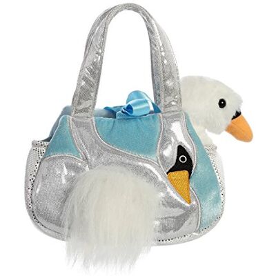 Aurora , Luxe Boutique , peluche Fiona Swan Fancy Pal, blu e argento Aurora , Luxe Boutique , peluche Fiona Swan Fancy Pal, blu e argento