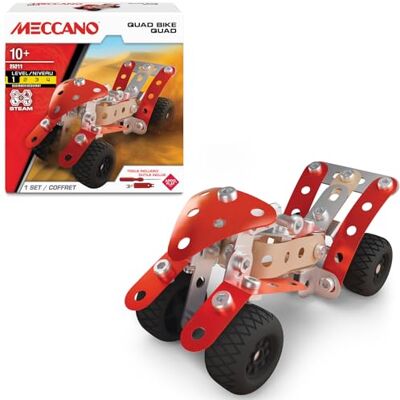 BANDAI – Meccano Quad Bike – Set di Costruzione – 85 pezzi, veri attrezzi, manuale incluso – Kit per assemblare un quad – Livello Principiante – Giocattolo per bambini dai 10 anni – BANDAI – Meccano Quad Bike – Set di Costruzione – 85 pezzi, veri attrezzi, manuale incluso – Kit per assemblare un quad – Livello Principiante – Giocattolo per bambini dai 10 anni –