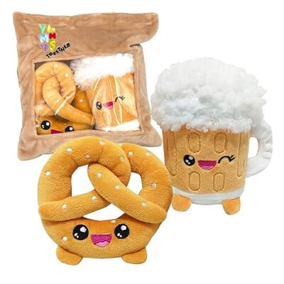 Joy Toy Yummies Together: Brezel e Birra 2 peluche 15 cm in sacchetto di peluche Take Away Joy Toy Yummies Together: Brezel e Birra 2 peluche 15 cm in sacchetto di peluche Take Away