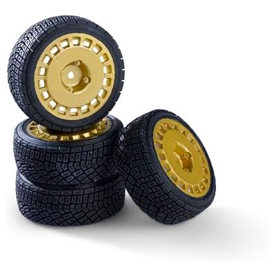 Carson 1:10 Set di ruote (4) Rally Design2 oro accessori per modellismo, pezzi di ricambio, tuning, pneumatici, set di pneumatici Carson 1:10 Set di ruote (4) Rally Design2 oro accessori per modellismo, pezzi di ricambio, tuning, pneumatici, set di pneumatici