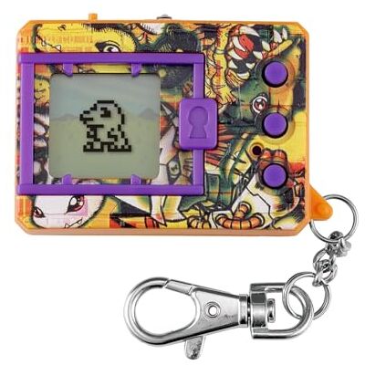 BANDAI Digimon Original – Digivolution Agumon – Mostro virtuale elettronico – Gioco interattivo portatile con evoluzione e combattimento – Arancione e viola – Batteria inclusa – Giocattolo 8+ – – BANDAI Digimon Original – Digivolution Agumon – Mostro virtuale elettronico – Gioco interattivo portatile con evoluzione e combattimento – Arancione e viola – Batteria inclusa – Giocattolo 8+ – –