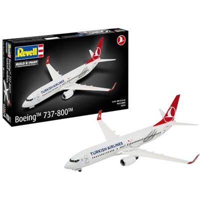 Revell Boeing 737-800 "Turkish Airlines 1:144 Kit modellino in plastica non costruito/non verniciato Revell Boeing 737-800 "Turkish Airlines 1:144 Kit modellino in plastica non costruito/non verniciato