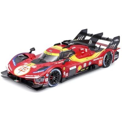 Burago B Ferrari 499P LMH #50 Lemans '25 Modellino auto Hypercar 1:18 Die-Cast originale, auto giocattolo da collezione con porte mobili a partire dai 14 anni () Burago B Ferrari 499P LMH #50 Lemans '25 Modellino auto Hypercar 1:18 Die-Cast originale, auto giocattolo da collezione con porte mobili a partire dai 14 anni ()