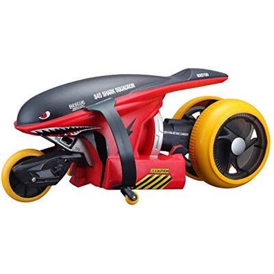 Maisto -RC-Cyklone 360°-Moto a Ruota inclinabile, Rosso squalo, Maisto -RC-Cyklone 360°-Moto a Ruota inclinabile, Rosso squalo,