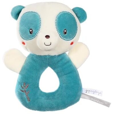 Gipsy TOYS – PELUCHE – HOCHET PANDA – GAMMA BAMBOO – 14 CM S/CARTA – BLU E BIANCO – 1° Epoca Gipsy TOYS – PELUCHE – HOCHET PANDA – GAMMA BAMBOO – 14 CM S/CARTA – BLU E BIANCO – 1° Epoca
