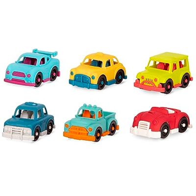 B. toys Happy Cruisers 6 mini veicoli Auto giocattolo 6 Mini veicoli Sport, Polizia, Pickup, Roadster, Taxi, 4x4 Giocattolo classico per bambini e ragazzi 1 anno + B. toys Happy Cruisers 6 mini veicoli Auto giocattolo 6 Mini veicoli Sport, Polizia, Pickup, Roadster, Taxi, 4x4 Giocattolo classico per bambini e ragazzi 1 anno +