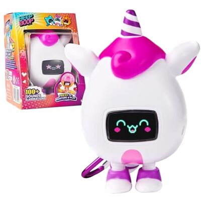 Giochi Preziosi Beep Boop Kirin, Personaggio Interattivo Da Accudire, Animale virtuale Unicorno Con Moschettone, 4 Mini Giochi e 70 Suoni, Gioco per Bambini dai 5 anni Giochi Preziosi Beep Boop Kirin, Personaggio Interattivo Da Accudire, Animale virtuale Unicorno Con Moschettone, 4 Mini Giochi e 70 Suoni, Gioco per Bambini dai 5 anni