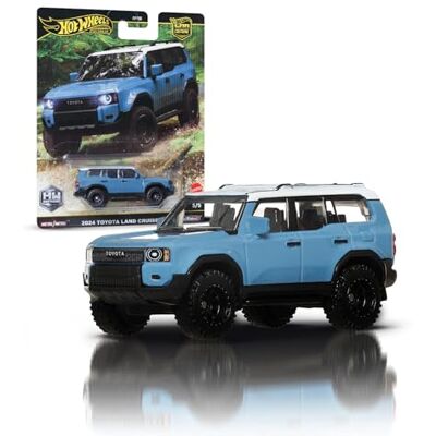 Hot Wheels Premium Toyota Land Cruiser 2024, veicolo Car Culture in scala 1:64 con pneumatici Real Riders e telaio in Metallo, giocattolo per collezionisti, 3+ anni, Hot Wheels Premium Toyota Land Cruiser 2024, veicolo Car Culture in scala 1:64 con pneumatici Real Riders e telaio in Metallo, giocattolo per collezionisti, 3+ anni,
