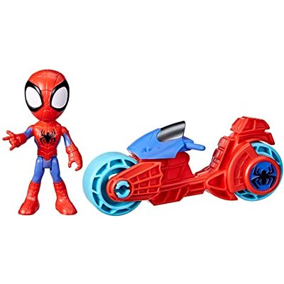 SPIDEY AND HIS AMAZING FRIENDS Marvel Hasbro, Spidey e i Suoi Fantastici Amici, Action Figure di Spidey con Motocicletta, Giocattolo per Bambini e Bambine in età prescolare dai 3 Anni in su SPIDEY AND HIS AMAZING FRIENDS Marvel Hasbro, Spidey e i Suoi Fantastici Amici, Action Figure di Spidey con Motocicletta, Giocattolo per Bambini e Bambine in età prescolare dai 3 Anni in su