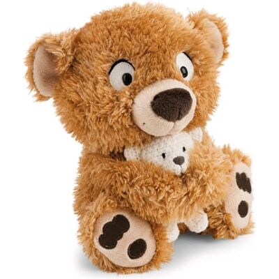 NICI Peluche Orsetto Cappuccino con Teddy 7 cm Lavorato a Maglia 25 cm Morbido e Tenero, Idea Regalo NICI Peluche Orsetto Cappuccino con Teddy 7 cm Lavorato a Maglia 25 cm Morbido e Tenero, Idea Regalo