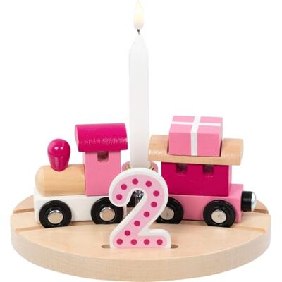 Goki Treno di compleanno in legno di lille, per tavolo decorativo di compleanno con numeri 1 2 3 4 5 6, in rosa, decorazione perfetta per feste di compleanno per bambini, 16 cm x 12 cm x 7 cm, Goki Treno di compleanno in legno di lille, per tavolo decorativo di compleanno con numeri 1 2 3 4 5 6, in rosa, decorazione perfetta per feste di compleanno per bambini, 16 cm x 12 cm x 7 cm,
