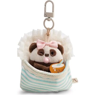 NICI Set Peluche Panda Kono 7 cm con Ciotola Pappa e Lettino con Moschettone in Scatola Regalo 8,5x6,5x10 cm mymochi Lifestyle, Kawaii da Collezione NICI Set Peluche Panda Kono 7 cm con Ciotola Pappa e Lettino con Moschettone in Scatola Regalo 8,5x6,5x10 cm mymochi Lifestyle, Kawaii da Collezione