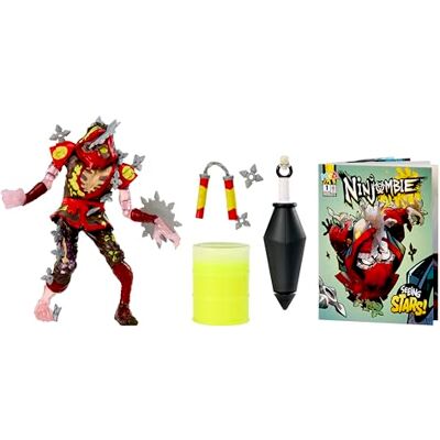 MGA Entertainment Ninjombie Action Figure Grave Spin Include 1 Arma da Battaglia, 1 Siringa di Slime e Un Barile di Slime di Primo Livello, Giocattoli Ninja per Ragazzi e Ragazze MGA Entertainment Ninjombie Action Figure Grave Spin Include 1 Arma da Battaglia, 1 Siringa di Slime e Un Barile di Slime di Primo Livello, Giocattoli Ninja per Ragazzi e Ragazze