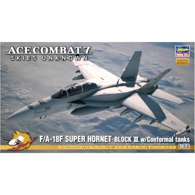 Hasegawa -1/72 Ace Combat 7 Skies Unknown F/A-18F Super Hornet Block Iii W Scala 1:72 Hasegawa -1/72 Ace Combat 7 Skies Unknown F/A-18F Super Hornet Block Iii W Scala 1:72
