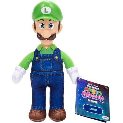 THE SUPER MARIO BROS. MOVIE Peluche gigante di Luigi del film Super Mario Galaxy (23 cm), con licenza ufficiale Jakks Pacific, peluche deluxe con testa scolpita, peluche da collezione Nintendo THE SUPER MARIO BROS. MOVIE Peluche gigante di Luigi del film Super Mario Galaxy (23 cm), con licenza ufficiale Jakks Pacific, peluche deluxe con testa scolpita, peluche da collezione Nintendo