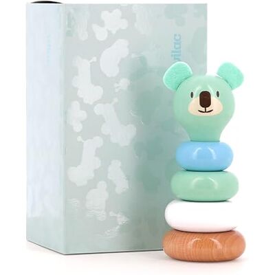 Vilac - Impilabile in Legno Boizoos, Alice Le Koala, Multicolore, Vilac - Impilabile in Legno Boizoos, Alice Le Koala, Multicolore,