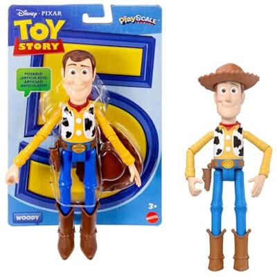 Mattel Disney Pixar Toy Story 5 Woody, action figure da 23,5cm con 14 punti di articolazione, cappello removibile e design fedele al film 2026, 3+ anni, Mattel Disney Pixar Toy Story 5 Woody, action figure da 23,5cm con 14 punti di articolazione, cappello removibile e design fedele al film 2026, 3+ anni,