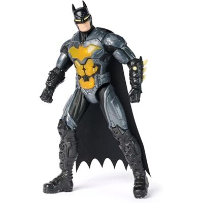 DC Comics , Personaggio Batman Deluxe da 30 cm, con Luci e 24 Suoni, Giocattoli dei Supereroi per Bambini e Bambine, 4+ Anni DC Comics , Personaggio Batman Deluxe da 30 cm, con Luci e 24 Suoni, Giocattoli dei Supereroi per Bambini e Bambine, 4+ Anni