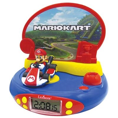 Lexibook Nintendo Mario Kart sveglia proiettore, Luce notturna integrata, Proiezione dell'ora a Soffitto, Effetti sonori,a Batterie, Lexibook Nintendo Mario Kart sveglia proiettore, Luce notturna integrata, Proiezione dell'ora a Soffitto, Effetti sonori,a Batterie,