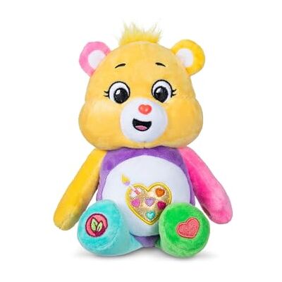 Basic Fun Care Bears 22cm Peluche Brillante – Work of Heart Bear – Orsetto Eco-Friendly con Simbolo a Cuore – Peluche da Collezione per Bambini e Fan Basic Fun Care Bears 22cm Peluche Brillante – Work of Heart Bear – Orsetto Eco-Friendly con Simbolo a Cuore – Peluche da Collezione per Bambini e Fan