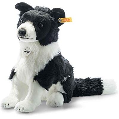Steiff - Jaycee Border Collie-Peluche per Bambini, 28 cm, Morbido e Confortevole, Lavabile, Nero/Bianco (), Colore Steiff - Jaycee Border Collie-Peluche per Bambini, 28 cm, Morbido e Confortevole, Lavabile, Nero/Bianco (), Colore