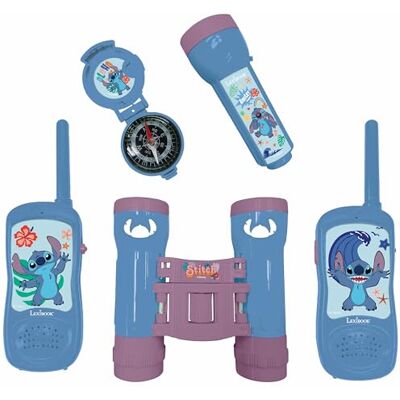 Lexibook , Disney Stitch, Set da avventuriero per Bambini, Walkie-Talkie 120m, Binocolo, Bussola, Torcia, Blu/Viola, Lexibook , Disney Stitch, Set da avventuriero per Bambini, Walkie-Talkie 120m, Binocolo, Bussola, Torcia, Blu/Viola,