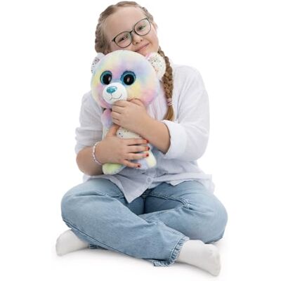 NICI Peluche GLUBSCHIS Orso Arcobaleno Snoomi 35 cm Morbido e Curato nei Dettagli, Perfetto da Coccolare e Regalare NICI Peluche GLUBSCHIS Orso Arcobaleno Snoomi 35 cm Morbido e Curato nei Dettagli, Perfetto da Coccolare e Regalare