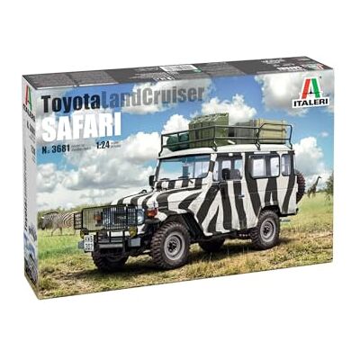 Italeri Toyota Land Cruiser Safari, scala 1:24, Plastic Model Kit/Modello in plastica da montare Italeri Toyota Land Cruiser Safari, scala 1:24, Plastic Model Kit/Modello in plastica da montare