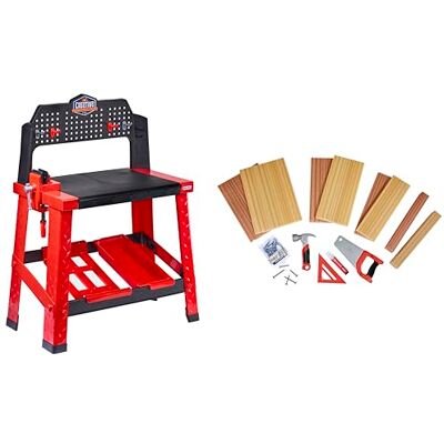 little tikes Creative Construction Workbench Include 15+ Accessori, Set di Costruzioni per Gioco di Finzione, per Bambini. Età 3+ little tikes Creative Construction Workbench Include 15+ Accessori, Set di Costruzioni per Gioco di Finzione, per Bambini. Età 3+