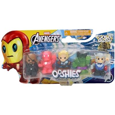 Giochi Preziosi Ooshies Marvel Confezione da 5 accessori per matite da supereroi per bambini, divertenti accessori per la scuola e pensierini per compleanni e inizio a scuola a partire dai 5 anni Giochi Preziosi Ooshies Marvel Confezione da 5 accessori per matite da supereroi per bambini, divertenti accessori per la scuola e pensierini per compleanni e inizio a scuola a partire dai 5 anni