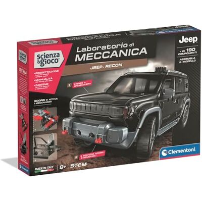 Clementoni Scienza e Gioco Laboratorio di Meccanica Macchina Jeep Recon, Set Costruzioni Bambini 8+ Anni, Scopri i Principi dell'Ingegneria, Made in Italy, Lingua Italiana, Clementoni Scienza e Gioco Laboratorio di Meccanica Macchina Jeep Recon, Set Costruzioni Bambini 8+ Anni, Scopri i Principi dell'Ingegneria, Made in Italy, Lingua Italiana,