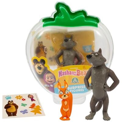 Giochi Preziosi Masha e Orso: Lupo e Scoiattolo Set Personaggi da 7 cm, Confezione Trasportabile con Sticker, Personaggi Originali del Cartone Animato Masha e Orso, Per Bambini da 3 Anni in Su Giochi Preziosi Masha e Orso: Lupo e Scoiattolo Set Personaggi da 7 cm, Confezione Trasportabile con Sticker, Personaggi Originali del Cartone Animato Masha e Orso, Per Bambini da 3 Anni in Su