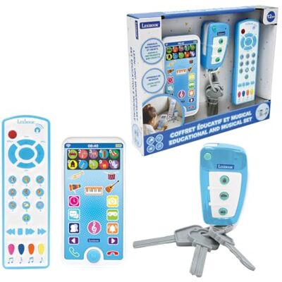 Lexibook , Scatola educativa e Musicale con Telefono, Telecomando e Portachiavi, Gioco di Imitazione per Bambini, per Esplorare Animali, Strumenti Musicali e Oggetti di Uso Quotidiano, Lexibook , Scatola educativa e Musicale con Telefono, Telecomando e Portachiavi, Gioco di Imitazione per Bambini, per Esplorare Animali, Strumenti Musicali e Oggetti di Uso Quotidiano,