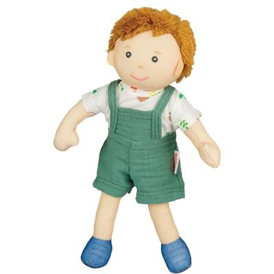 Heless -Bambola di Peluche Fred con Salopette e Camicia Verde da Indossare e togliere, Alta Circa 22 cm da coccolare, Giocare e Amare, Colore Beige, White, Blue, Universal, Heless -Bambola di Peluche Fred con Salopette e Camicia Verde da Indossare e togliere, Alta Circa 22 cm da coccolare, Giocare e Amare, Colore Beige, White, Blue, Universal,