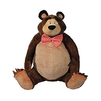 Simba - Mascha und der Bär Plüschbär 150cm Masha e Orsetto XXL / 150 cm/Morbido/con Fiocco/Gigante/Grande Peluche/Adatto per Bambini dai 3 Anni in su, Colore Marrone, 4006592066789 Simba - Mascha und der Bär Plüschbär 150cm Masha e Orsetto XXL / 150 cm/Morbido/con Fiocco/Gigante/Grande Peluche/Adatto per Bambini dai 3 Anni in su, Colore Marrone, 4006592066789