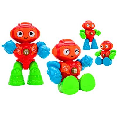 Globo Giocattoli Robot Tino a batterie, con Luci e Suoni, 2 Assortiti Vitamina G 05321 Globo Giocattoli Robot Tino a batterie, con Luci e Suoni, 2 Assortiti Vitamina G 05321