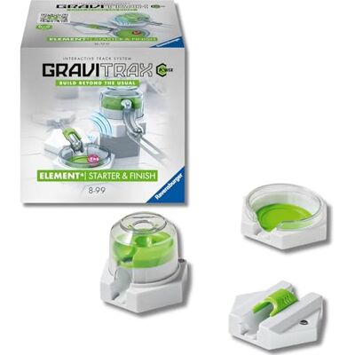 Ravensburger GraviTrax Power Element Starter & Finish: Attiva lo starter con la biglia, Accessorio pista biglie, Gioco STEM 8+ anni e adulti, Non giocabile da solo, Compatibile con tutti i GraviTrax Ravensburger GraviTrax Power Element Starter & Finish: Attiva lo starter con la biglia, Accessorio pista biglie, Gioco STEM 8+ anni e adulti, Non giocabile da solo, Compatibile con tutti i GraviTrax