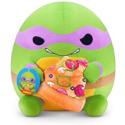Snackles 35 cm Plush Teenage Mutant Ninja Turtles Edition by ZURU, Cuddly Squishy Comfort Plush with Teenage Mutant Ninja Turtles theme and Pizza Snack Accessory (Donatello) Snackles 35 cm Plush Teenage Mutant Ninja Turtles Edition by ZURU, Cuddly Squishy Comfort Plush with Teenage Mutant Ninja Turtles theme and Pizza Snack Accessory (Donatello)