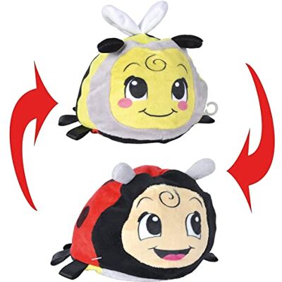 Simba ABC Scarabeo Reversibile 2 in 1, Giocattolo per Bambini, Coccinella e api, Carta scoppiettante, 14 cm, a Partire dai 3 Mesi Simba ABC Scarabeo Reversibile 2 in 1, Giocattolo per Bambini, Coccinella e api, Carta scoppiettante, 14 cm, a Partire dai 3 Mesi