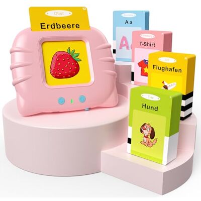 GUYUCOM Coordinazione occhio-mano, giocattolo educativo per bambini dai 1 ai 6 anni, 112 fogli, carte educative 224 parole udibili, regalo prescolare, giocattolo per ragazze e ragazzi (rosa) GUYUCOM Coordinazione occhio-mano, giocattolo educativo per bambini dai 1 ai 6 anni, 112 fogli, carte educative 224 parole udibili, regalo prescolare, giocattolo per ragazze e ragazzi (rosa)