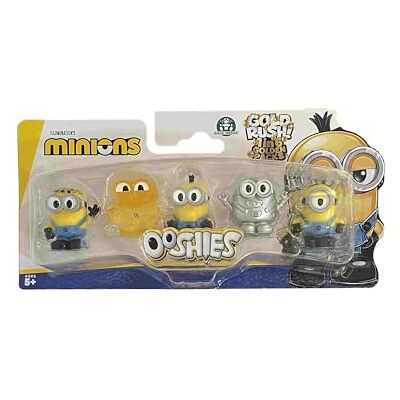 Giochi Preziosi Ooshies Minions Collectibles Confezione da 5 topper a matita Chance of Rare Limited Edition Gold Collector Pack Mini figure per bambini dai 5 anni in su, accessori per la scuola, riempitivi per Giochi Preziosi Ooshies Minions Collectibles Confezione da 5 topper a matita Chance of Rare Limited Edition Gold Collector Pack Mini figure per bambini dai 5 anni in su, accessori per la scuola, riempitivi per