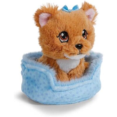 NICI Peluche Cane Yorkshire 12 cm nel Cestino Marrone NICI Peluche Cane Yorkshire 12 cm nel Cestino Marrone
