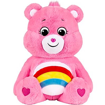 Basic Fun Care Bears 24 Inch Jumbo Plush Cheer Bear, Collectable Cute Plush Toy, Giant Teddy Bear, Cuddly Toys for Children, Soft Toys for Girls and Boys, Big Teddy Suitable for Girls and Boys 4 Years + Basic Fun Care Bears 24 Inch Jumbo Plush Cheer Bear, Collectable Cute Plush Toy, Giant Teddy Bear, Cuddly Toys for Children, Soft Toys for Girls and Boys, Big Teddy Suitable for Girls and Boys 4 Years +
