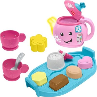 Fisher Price Laugh & Learn Sweet Manners Tea Set, early development & activity toy, teaches nice manners, sharing, and more, ages 18-36 months, Fisher Price Laugh & Learn Sweet Manners Tea Set, early development & activity toy, teaches nice manners, sharing, and more, ages 18-36 months,