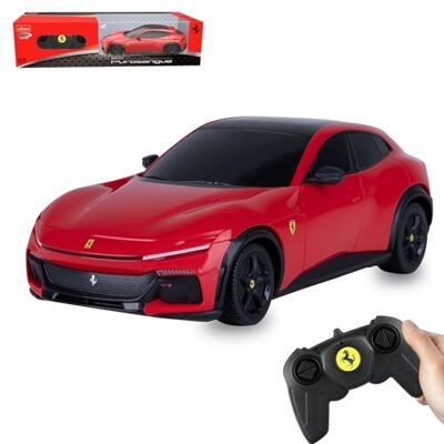 JAMARA Ferrari Purosangue 1:24 2,4 GHz, auto radiocomandata per bambini, auto giocattolo con telecomando, modello auto, regalo per bambini, verniciatura fedele JAMARA Ferrari Purosangue 1:24 2,4 GHz, auto radiocomandata per bambini, auto giocattolo con telecomando, modello auto, regalo per bambini, verniciatura fedele