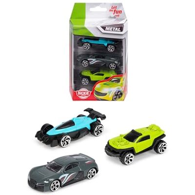 Dickie Toys Die-Cast Vehicles Confezione da 3 pezzi, 4 pezzi Dickie Toys Die-Cast Vehicles Confezione da 3 pezzi, 4 pezzi