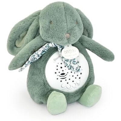 Doudou et Compagnie Doudouu et Compagnia Luce notturna musicale coniglio verde salvia con proiezione di stelle Peluche con melodie e luci lenitive Compagno Notte Bambino Idea Regalo Nascita Doudou et Compagnie Doudouu et Compagnia Luce notturna musicale coniglio verde salvia con proiezione di stelle Peluche con melodie e luci lenitive Compagno Notte Bambino Idea Regalo Nascita